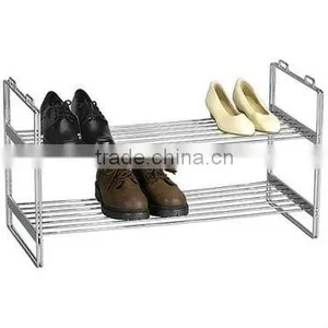 H1331 2-Tier Chroming Shoe Rack thumbnail-1