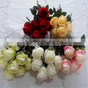 Making Crystal Rose Flower Artificial Rose Polyester Artificial Flower thumbnail-1