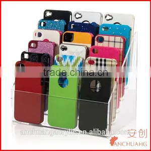 Clear Acrylic IPhone Case Holder - Holds up to 18 Cases thumbnail-1