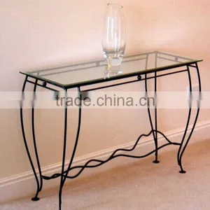 Wrought Iron Console Table Base thumbnail-1