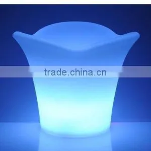 PE Material Rotational Moulding Plastic Modern Led Light Wine Bucket thumbnail-1