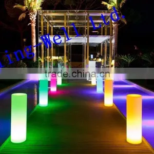OEM Available Modern Fashion RGB Full Light Round Plastic LED Pillar/column for Party/ Garden/wedding Decoration thumbnail-6