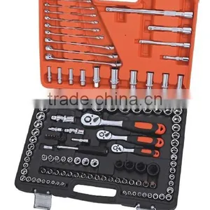 120pcs CRV Steel Sockets & Bits & Spanner Wrench Tools Set thumbnail-1