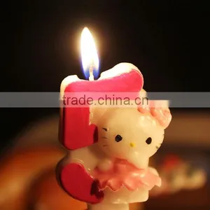 Carton Hello Kitty Cat Birthday Candle for Children thumbnail-1