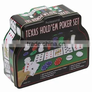 200pcs Poker Chips Set in Tin Box thumbnail-1