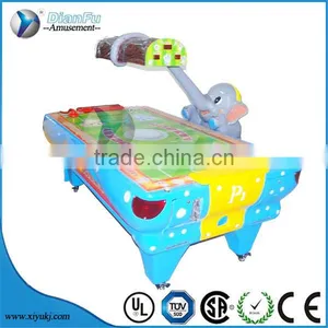2016 New Arrived Kids Coin Operated New Lovely Elephant Air Hockey Game Machine thumbnail-1