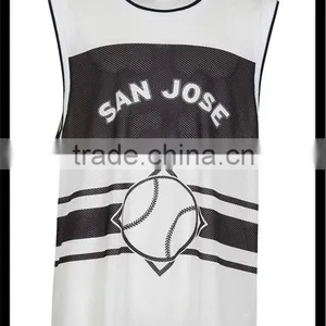 High Quality Mesh Fabric Sleeveless Tshirt thumbnail-1