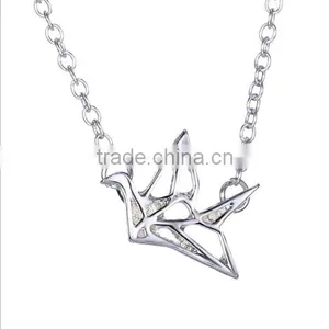 Fashion New Style Simple Flat Metal Silver Plate Hedgehog Necklace thumbnail-4