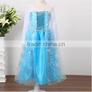 2016 Frozen Elsa Dress Wholesale Halloween Costume thumbnail-3