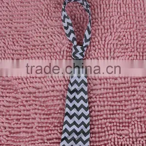 Hot Sale Latest Fashion Confortable Satin Baby Chevron Tie Boys Kids Wedding Print Neckties Cheap Baby Boys Party Ties thumbnail-2