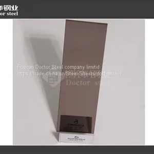304 Decorative Brown Golden Mirror Stainless Steel for Building Material thumbnail-4