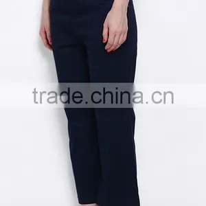 EY0585P High Waisted Cropped Culotte Female Trousers Women Casual Pants thumbnail-2