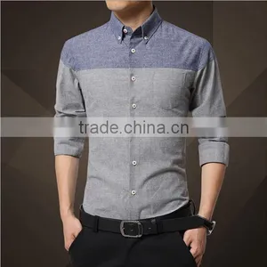 Wholesale Walson D82310f 2016 Korean Garment Latest Fashion Dress Mens Shirt Apparel thumbnail-2