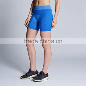 Factory Wholesale Custom High Waist Polyester Jogging Womans Shorts thumbnail-2