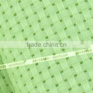 Wholesale Green 11CT Hole Fabric 100 % Cotton Cross Stitch Fabric DIY Craft Cross Shape Fabric Embroidery 150cm thumbnail-1