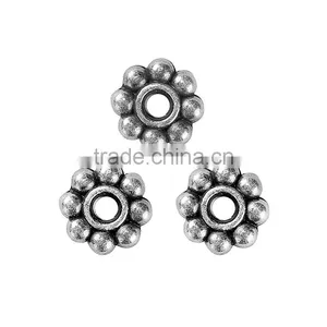 Zinc Based Alloy Spacer Beads Flower Antique Silver thumbnail-3