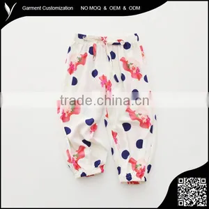 Children Summer Soft Print Rayon Casual Trousers thumbnail-1