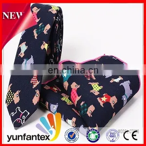 2017 Latest New Fashion Design Cotton Costom Print Tie thumbnail-1