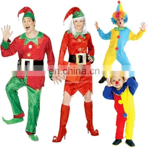In Stock Christmas Adult and Kids Clown Costume thumbnail-6