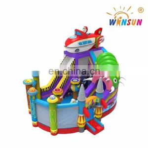 New Arrival Inflatable Super Slide With Obstacle Course thumbnail-1