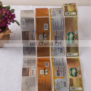 Custom Glossy Roll Adhesive Label /sticker Roll Logo Printed Label thumbnail-1