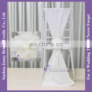 C385#33 Snow White Sequin Chair Wedding Decoration Bride Sash thumbnail-3
