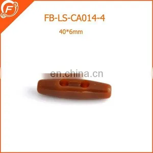 Plastic Acrylic Horn Toggle Button for Coat Garments thumbnail-4
