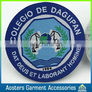 Custom Round Designs Woven Badge for Clothing thumbnail-1