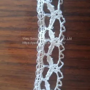 New Fashion White Cotton Sewing Embroidery Machine Lace Trim Fabric thumbnail-2