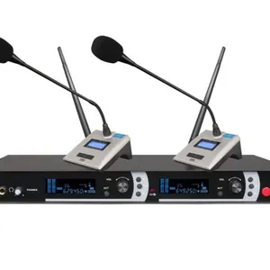 Wireless 2 Handheld/Conference/ Clip-on Microphones For Conference Room thumbnail-2