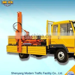 Vehicle-mounted Hydraulic Pile Driver for Highway Guardrail From Manufacturer thumbnail-2