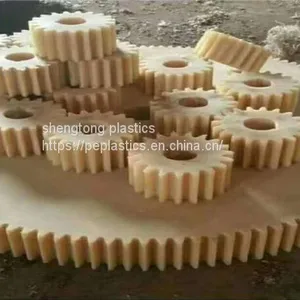 CNC Machining Cast Nylon Plastic Machining Gear,sheave,pulley Parts thumbnail-3
