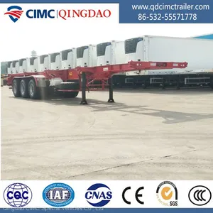 CIMC 3 Axle 40 Feet Skeletal Container Trailer For Kenya thumbnail-1