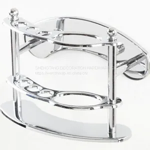 Multi - Functional Bathroom Accessories Wash Gargle Cup Holder Stainless Steel Toothbrush Holder Chrome Plated Simple Practical Object Holder thumbnail-4