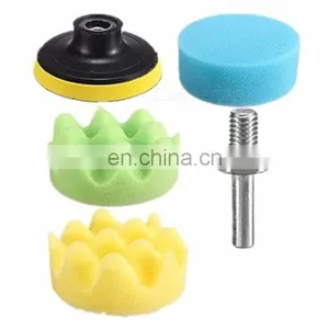 High End Custom Design Car Care Waves Sponge Polishing Wheel thumbnail-6