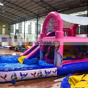Inflatable Princes Bouncer Bouncy Castle House With Pool ,Inflatable Jumping and Slide Bouncer Castle For Family , Business thumbnail-3