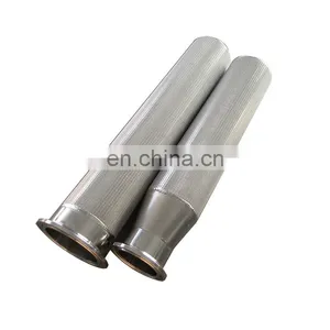 200 Micron 304 316L Stainless Steel Sintered Powder Filter Cylinder Pleated Candle Filter thumbnail-4