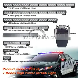 Amber LED Warning Strobe Light Bar With Magnetic for Emergency /Engineering /Rescue/ Barrier Off-road Vehicle 4.9in 35inch thumbnail-1