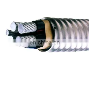 Standard Copper Conductor 14/4 Metal Clad Cable Aluminum Armor Solid MC Wire thumbnail-1