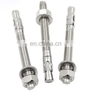 Zinc Galvanized Steel Expansion Anchor Heavy Duty M10 Wedge Anchor Through Bolt M6-m12 thumbnail-5
