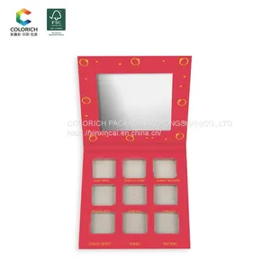 Empty Package for Eyeshadow Box Palet Book Private Label Shimmer Eyeshadow Packaging Pallete Eye Shadow Eyeshadow Area Powder thumbnail-3