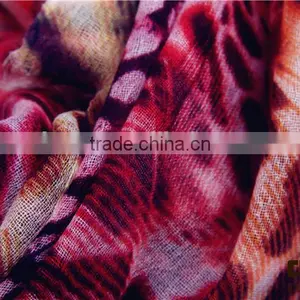 2014 Floral Printing Fashion Baby Sheep Wool Scarf For Spring thumbnail-1