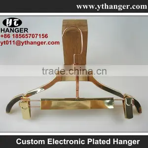 IMY-519 Plating Plastic Copper Pants Hangers Clamp thumbnail-3