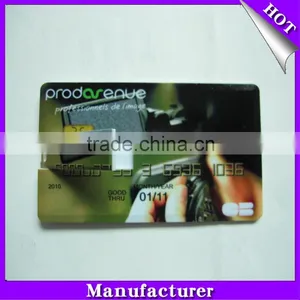 Cheap Whole Sale Usb Flash Drive of Credit Card Shape One / 2 Sides Full-color Imprinting Free thumbnail-1
