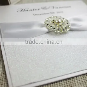 Professional Manufacturer Brooch Glitter Silver Wedding Invitation Box thumbnail-6