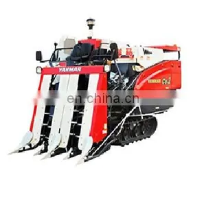 Japanese YM AG600A Agriculture Combine Harvester Machine Rice Cutter YM Half-feed Rice Combine Harvester thumbnail-1
