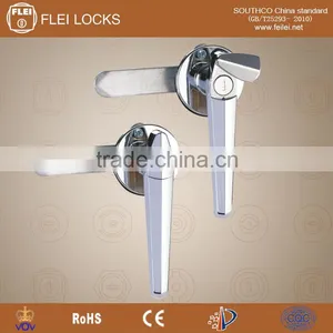 CE RoHS 2015 FEILEI MS306-2 Electrica Factory Zinc Alloy Waterproof / Dustproof Cabinet/gate L Handle Lock With Cover thumbnail-1
