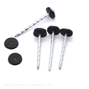 Galvanized Umbrella Head Roof Nails Umbrella Type Roofing Nail Umbrella Head Roofing Nail thumbnail-3