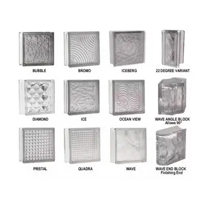 Building Unique Decoration Crystal Pieces Wholesale Crystal Glass Block Custom Solid Glass Brick thumbnail-2
