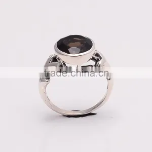 SMOKY RING ,925 Sterling Silver Jewelry Wholesale,WHOLESALE SILVER JEWELRY,SILVER EXPORTER,SILVER JEWELRY FROM INDIA thumbnail-3